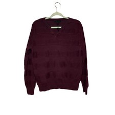 Jack  Jones Men  s Purple Cotton Knit Sweater No Size Compares To A Medium
