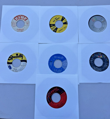 Lot of 7 vinyl 7in 45 records SAM COOKE RONNIE SELF BUSTER BROWN IVORY JOE +MORE