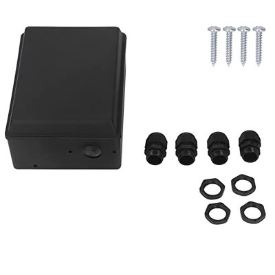 Winch Control Box, Black ABS High Strength Winch Control Protecting Box Kit 