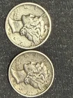 1944 & 1945D Silver Mercury Dimes 90% Silver