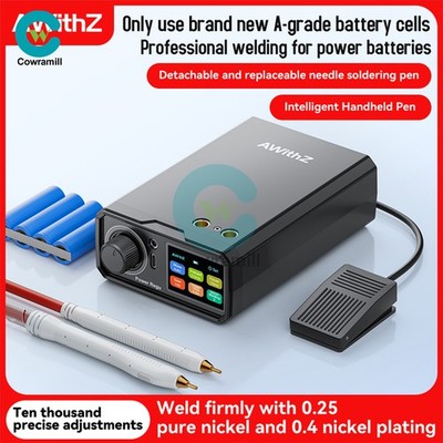 AWithZ UK3 Portable Pedal Spot Welding Machine 18650 Battery Spot Welder 99 Gear