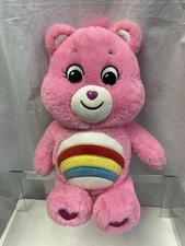 Care Bears 13" Cheer Bear Plush Soft Stuffed Animal Pink Rainbow 2021 Toy 