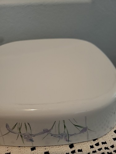 Vtg Corning Ware Shadow Iris A-10-B 2.5 Ltr Pan Casserole & A-12-C Lid 10"+- - Picture 21 of 24