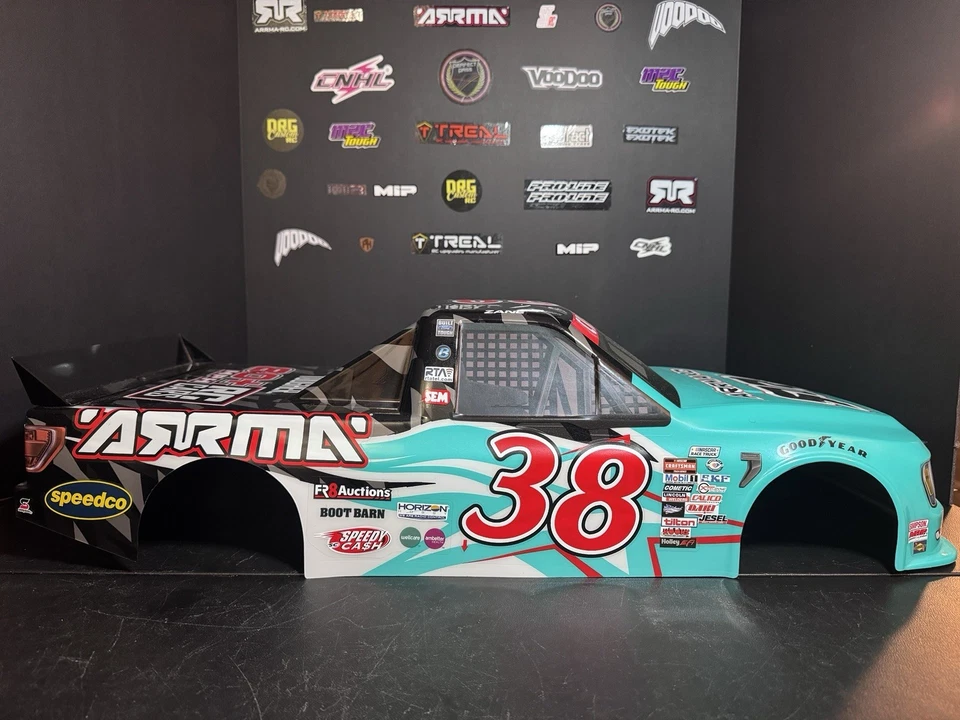 ARRMA ARA410018 1/7 2023 NASCAR Ford F-150 #38 Truck LE Body for Infraction 6S - Image 2 of 4
