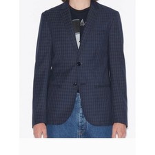 ARMANI EXCHANGE A/X New Men's Navy Grid Two Button Blazer size 46