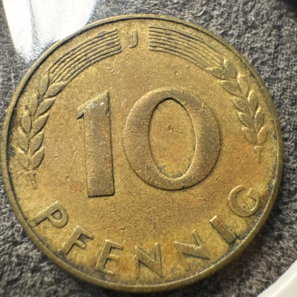 1949-J Bank Duetscher Lander, 10 Pfening. Magnetic. - Image 4 of 4