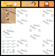 False Front Cabinet Clips 5 Sets with Screws Instructions - 4.25" Drawer Cli