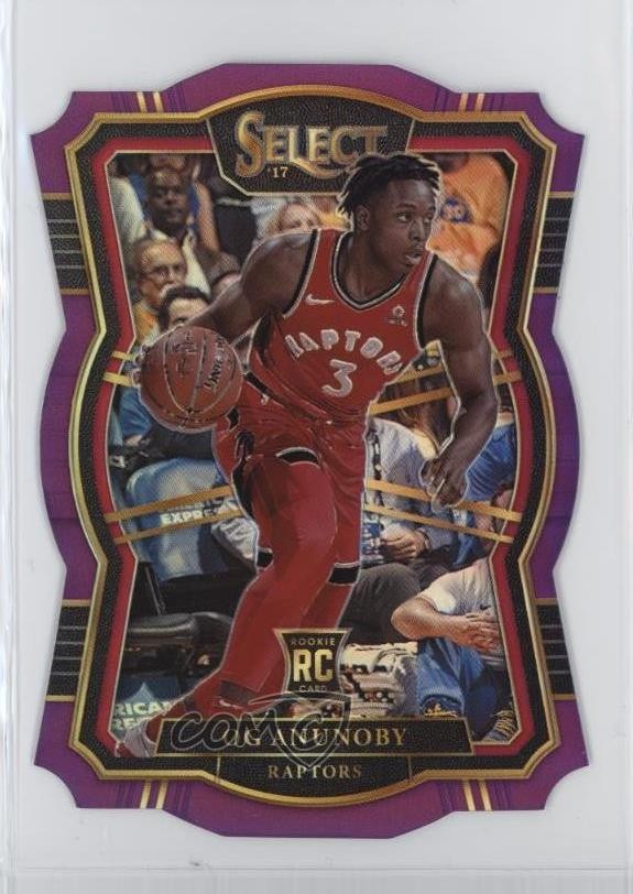 2017 Panini Select Premier Level Purple Die-Cut Prizm 46/99 OG Anunoby #134 10qe