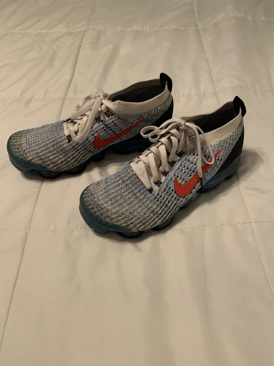 Nike Air VaporMax Flyknit 3 Photo Blue Gold for Sale  display picture 1