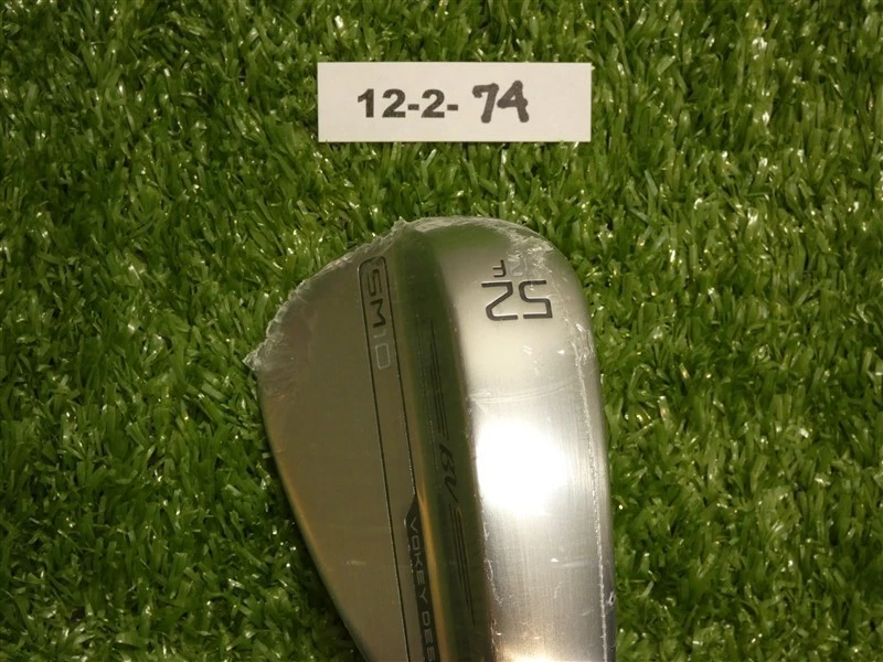 Titleist Vokey SM10 Tour Chrome 52* 12* Gap Wedge F Grind Dynamic Gold Steel New - Image 2 of 4