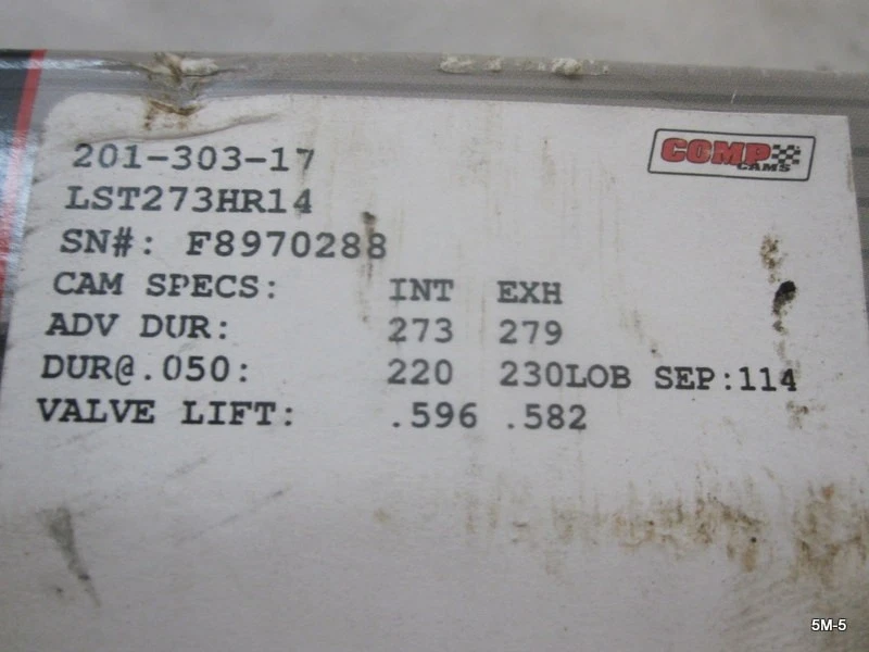 Genuine Comp Cams 201-303-17 HRT Stage 2 Cam Shaft for 2009-2019 5.7/6.4L HEMI - Image 2 of 4