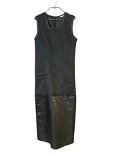 Comme Des Garcons Long Robe Dress Square Neck Mixed Materials Used -From Japan