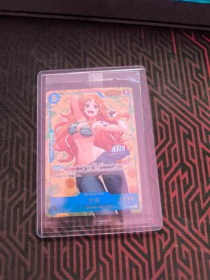 Nami P-112 One Piece Mini Tin Vol. 2 Promo Card ''for Asia'' stamp NM Serial