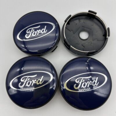 4x 60mm Für Ford Nabenkappen Felgendeckel Alufelgen Wheel Cap Radmitte Satz Blau