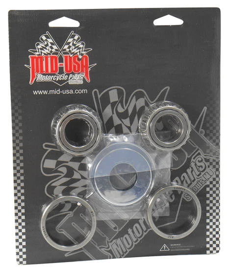 Fork Bearing Race Kit Neck Triple Tree Head Cup For 82-03 Harley Sportster 36697 - Image 2 of 2
