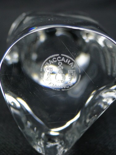Baccarat France Owl Figurine Paperweight 4¼in Clear Polished Crystal - Picture 6 of 7
