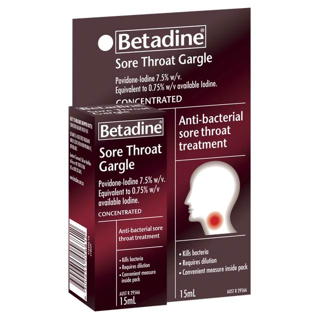 Betadine 15ml Concentrated Sore Throat 