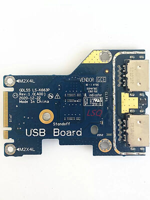 For G15 5510 5511 LS-K663P Audio IO Board GDL55 #A6-39