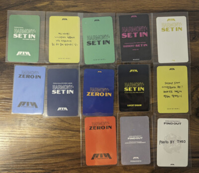 P1Harmony Official Set In Zero In Lucky Draw YZY POB Photocards