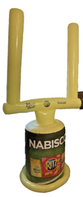 Nabisco Wheat Thins Ritz Triscuit Football Goal Post Inflatable Store Display