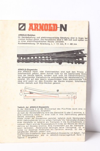 Arnold escala N manual de instrucciones accionamiento de agujas (333259) | Zustand: Gebraucht