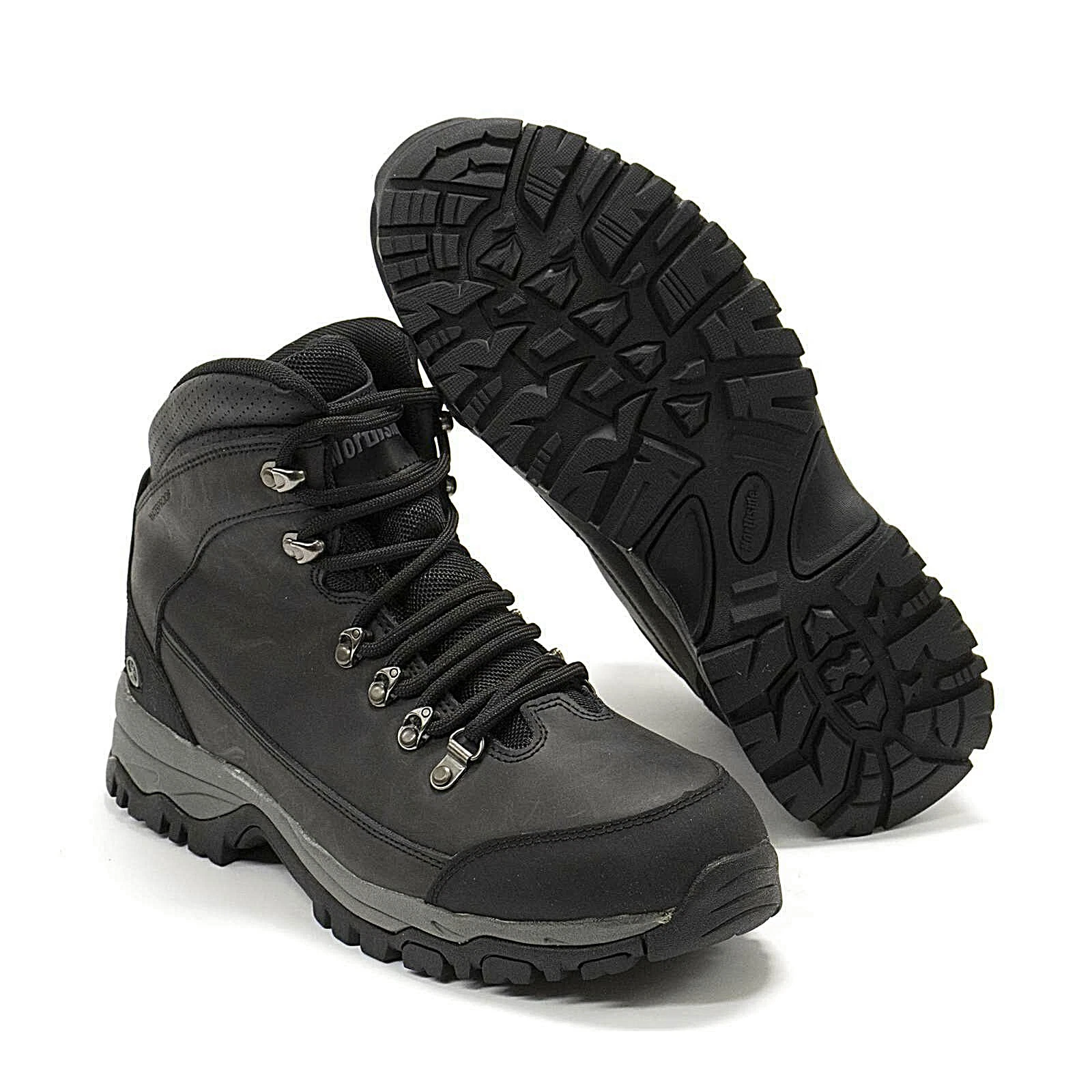 Men Hiking Waterproof Leather Boots Northside McKinley Breathable Ankle Hikers