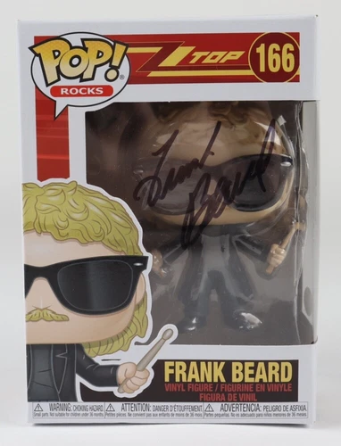 Frank Beard ZZ Top Eliminator #166 Signed Funko JSA E2