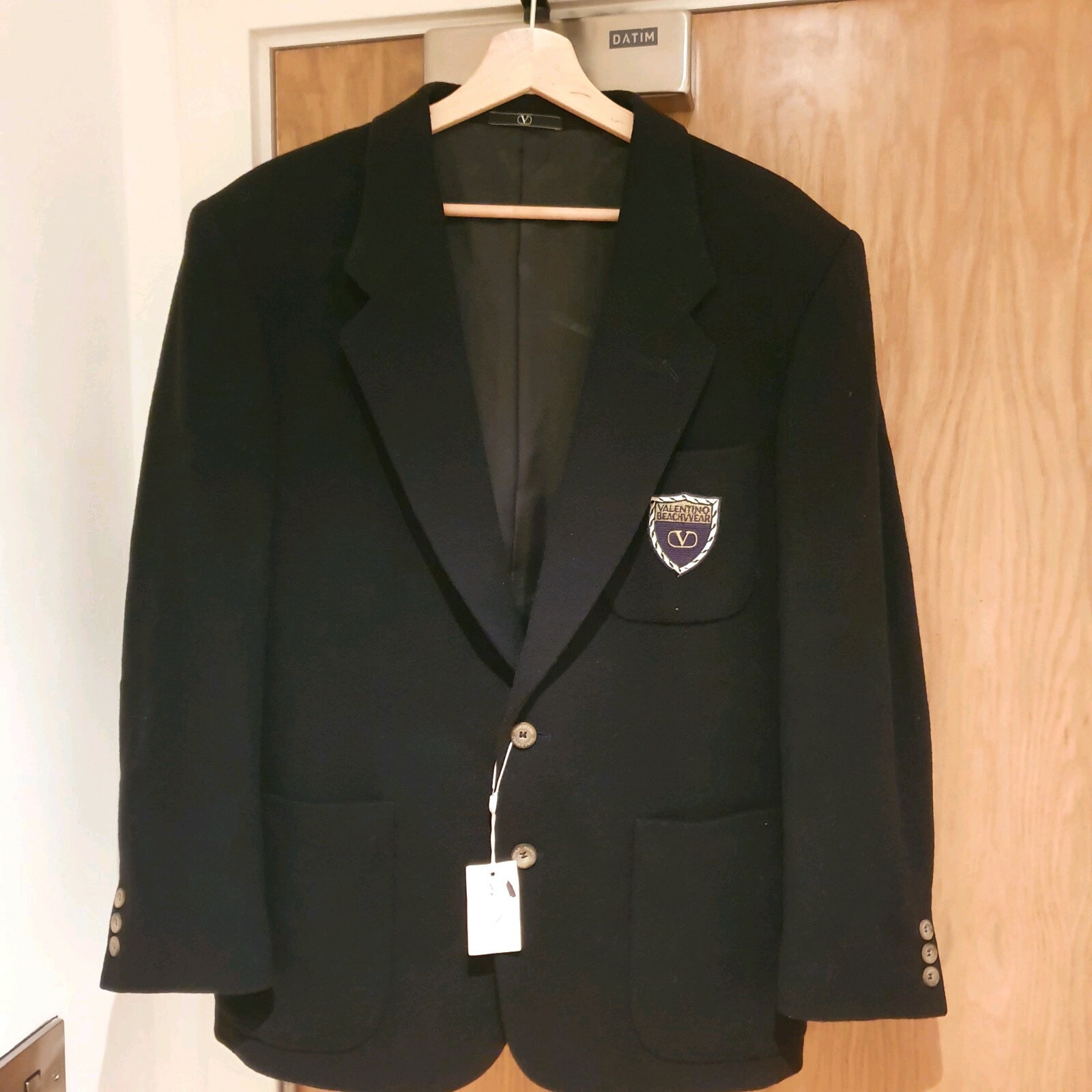 VINTAGE VALENTINO BEACHWEAR WOOL Jacket/ Blazer Black EU 50 | eBay