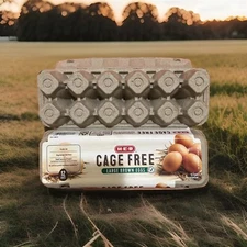 Lot of 40 Empty Clean Used Egg Cartons, 12 count, Pulp Paper,  Printed