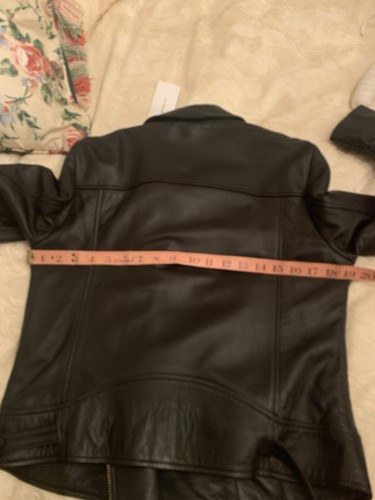 Karen Millen leather biker/military jacket bnwt size 16 - Picture 12 of 16