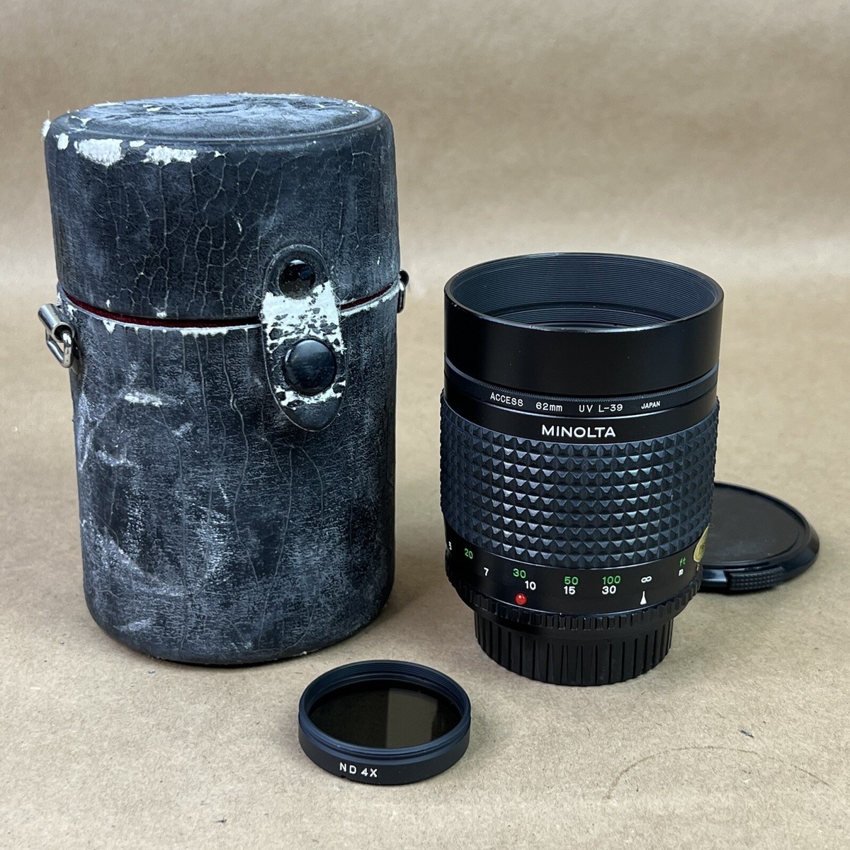 その他 minolta rf rokkor-x 1:5.6 250mm Minolta 250mm 1:5.6 RF Rokkor-X Mirror Lens W/ Case