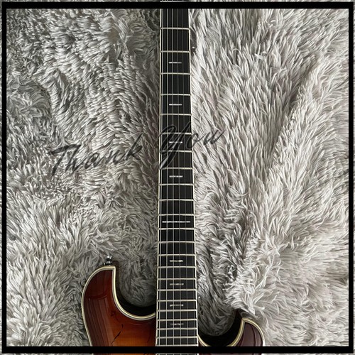 Languedoc Electric Guitar Spalted Maple Veneer HH Pickups Trapeze Tailpieceš„ - Picture 7 of 9