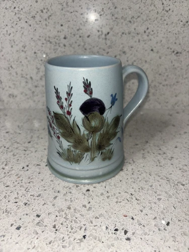 NICE Buchan Portobello Scotland Thistleware Pottery Tankard Mug 4.25”