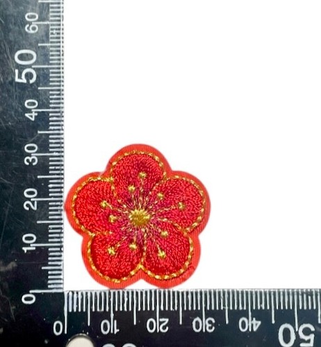 Multicolour Flowers Self Adhesive Fabric Sticker Applique Patch - Picture 6 of 10