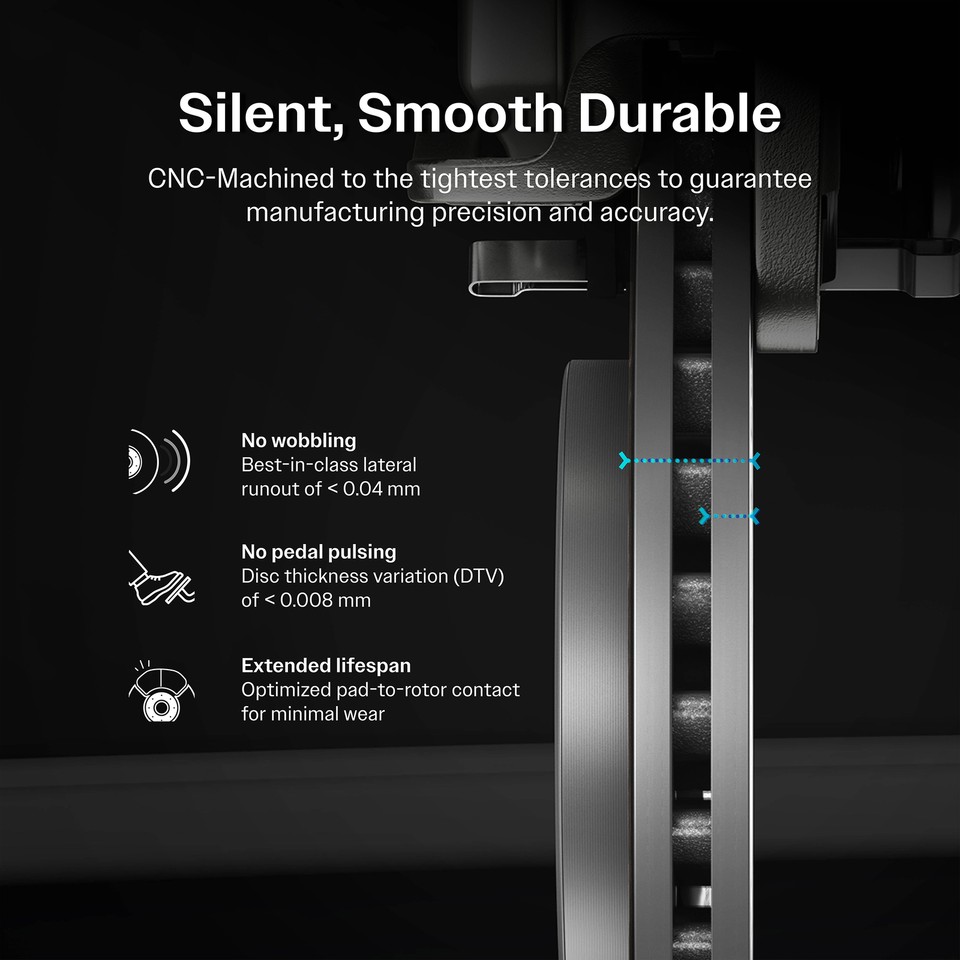 Front Rear Brake Caliper Rotors SemiMetallic Pad Kit (10Pc) For Crew