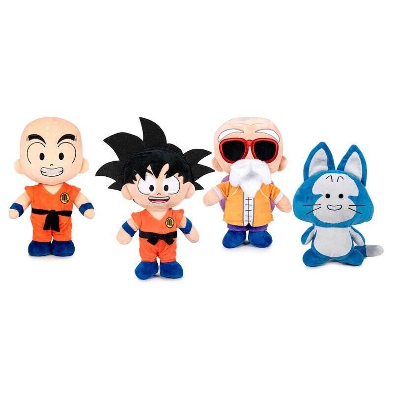 Peluche Dragon Ball Goku Muten Crilin Puar h 28cm
