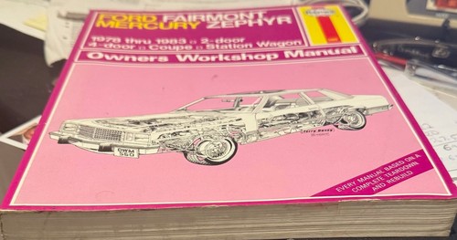 HAYNES,FORD FAIRMONT,MERCURY ZEPHYR,1978-1983,2 & 4 DOOR,COUP,STATION WAGON,USED - Picture 7 of 7