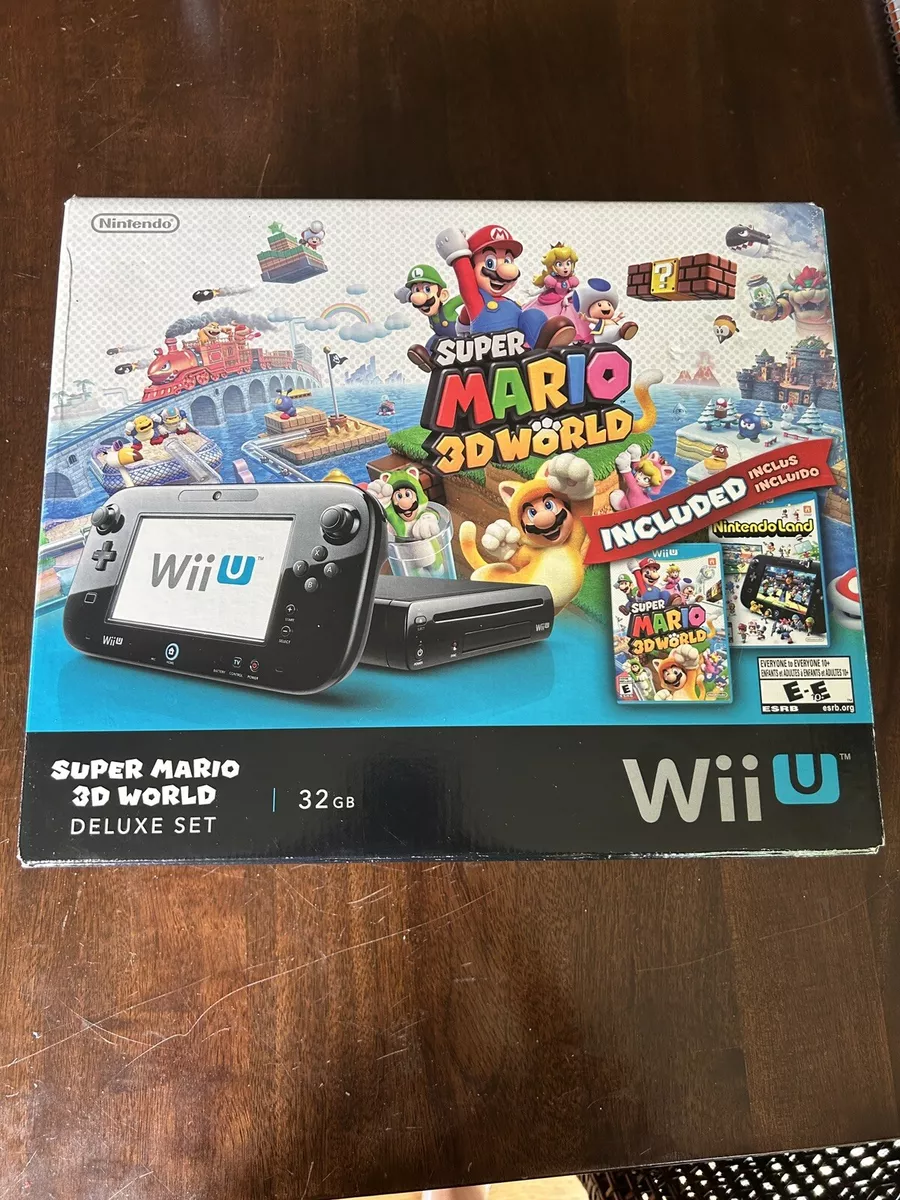 Nintendo Wii U Deluxe Set: Super Mario 3D World and Nintendo Land - video  gaming - by owner - electronics media sale 