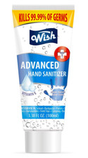 2 PK Wish Advance Hand Sanitizer 3.38oz ea, 75 ALCOHOL Antiviral Antibacterial