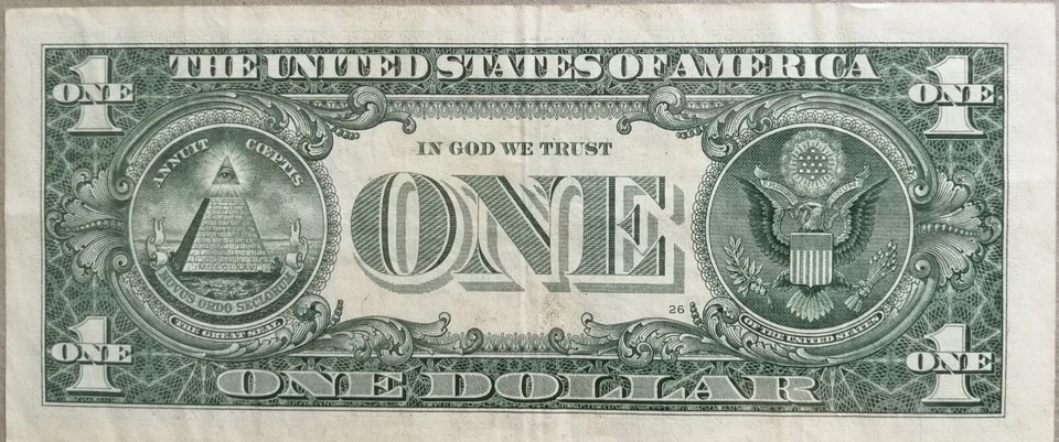 USA $1 2017 Series note F 41532366 D - Image 2 of 2