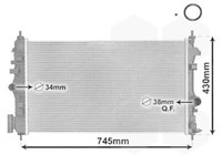 Van Wezel KüHler WasserküHler MotorküHlung MotorküHler *** Ir Plus *** 37002474