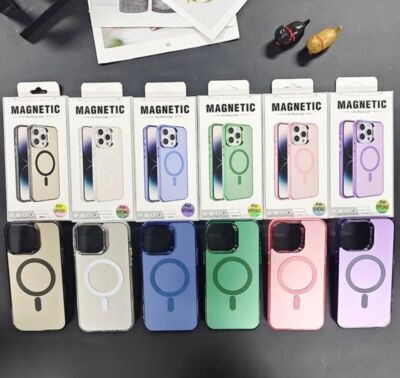 Stoßfeste Matte Magsafe Hülle für iPhone 15 14 13 12 11 15 Pro Max 11 SE 8 7 SE2