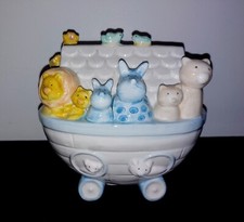 Grasslands Road Noah's Ark Ceramic Baby Piggy Bank