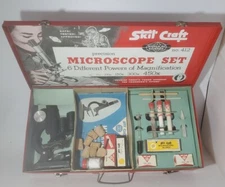 Vintage Skil Craft Precision Microscope Set No.412