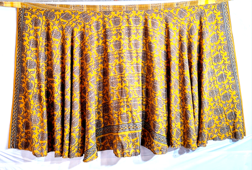 Incredible-art Vintage Silk Sari Magic Wrap Skirt Reversible Double Layer skirt - Picture 4 of 6