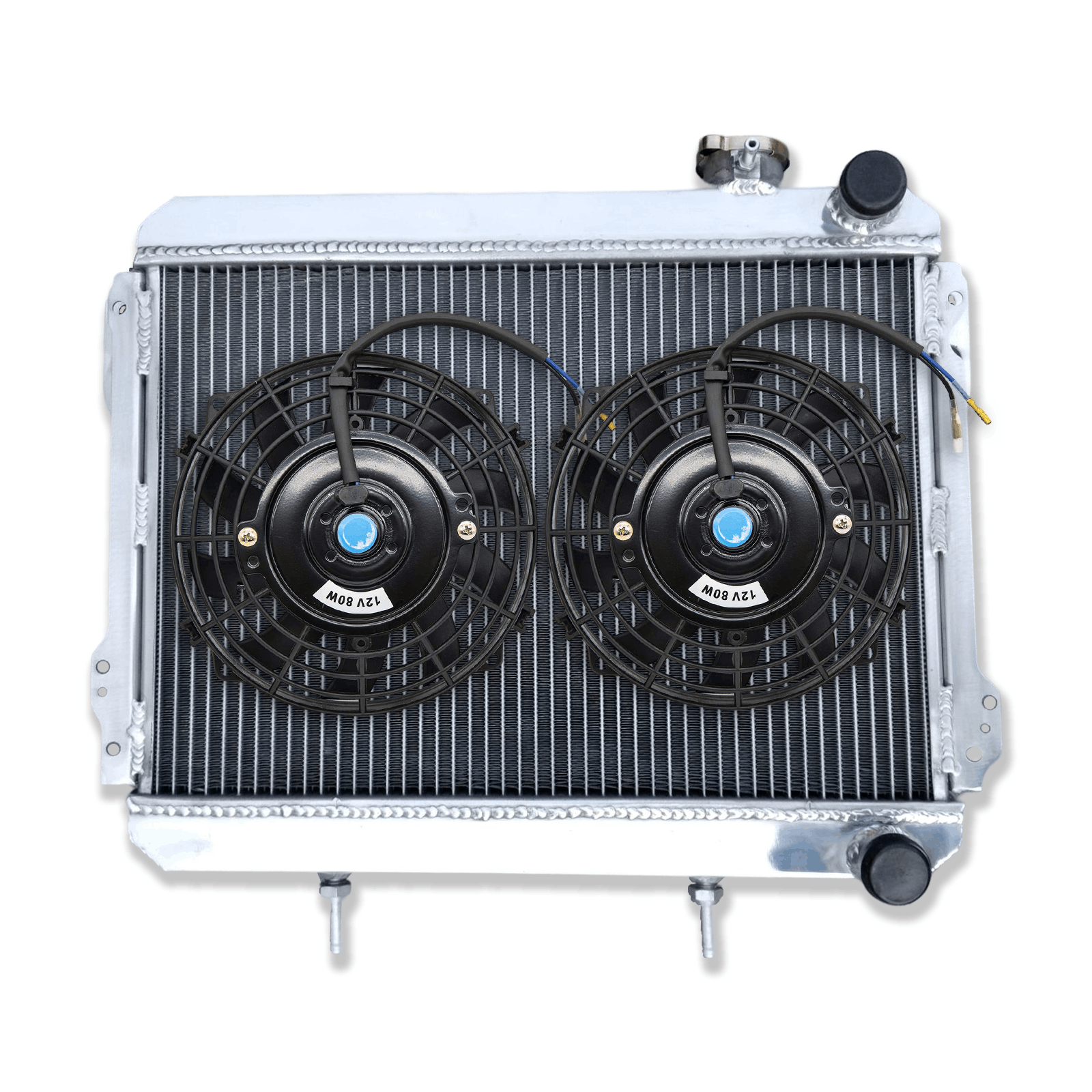 Aluminum Radiator &Fans For 1979-83 Toyota Corolla AE71 AE72 SR5 A3 A4 ...