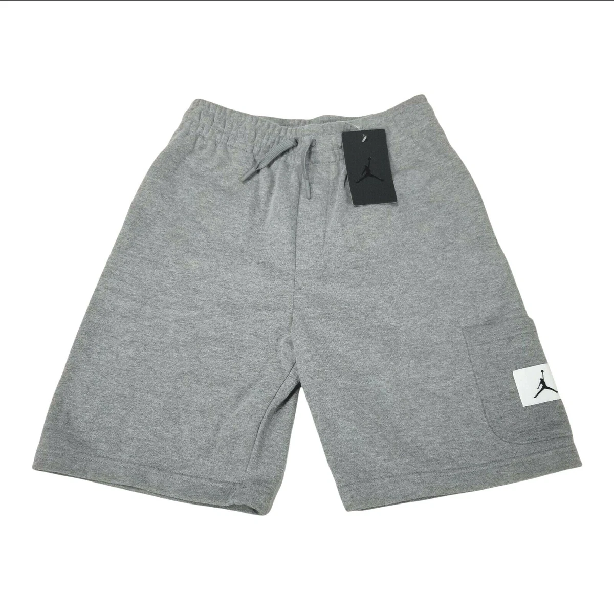 Pantaloncini in pile Jordan Jumpman bambini grandi taglia large grigi