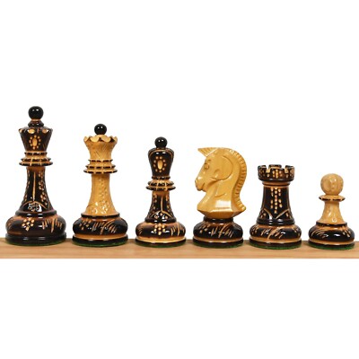 1970er Jahre Dubrovnik ChessPieces OnlySet - Lackierter Buchsbaum-3,8'' König