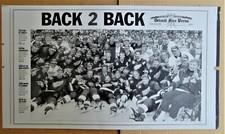  Detroit Red Wings' 1997-98 Stanley Cup 13 x 23 Printing plate BACK-2-BACK DFP 