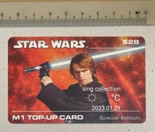 2000's Singapore M1 Top Up phone card Special Edition - Star Wars